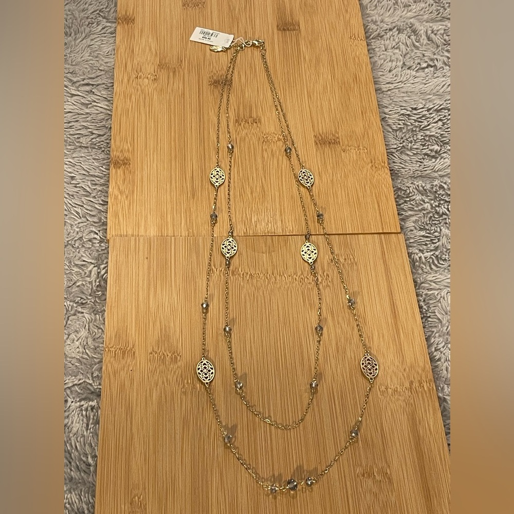 Ann Taylor 35” Double Layer Women’s Necklace NWT